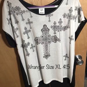 Wrangler Western cross sparkly tank